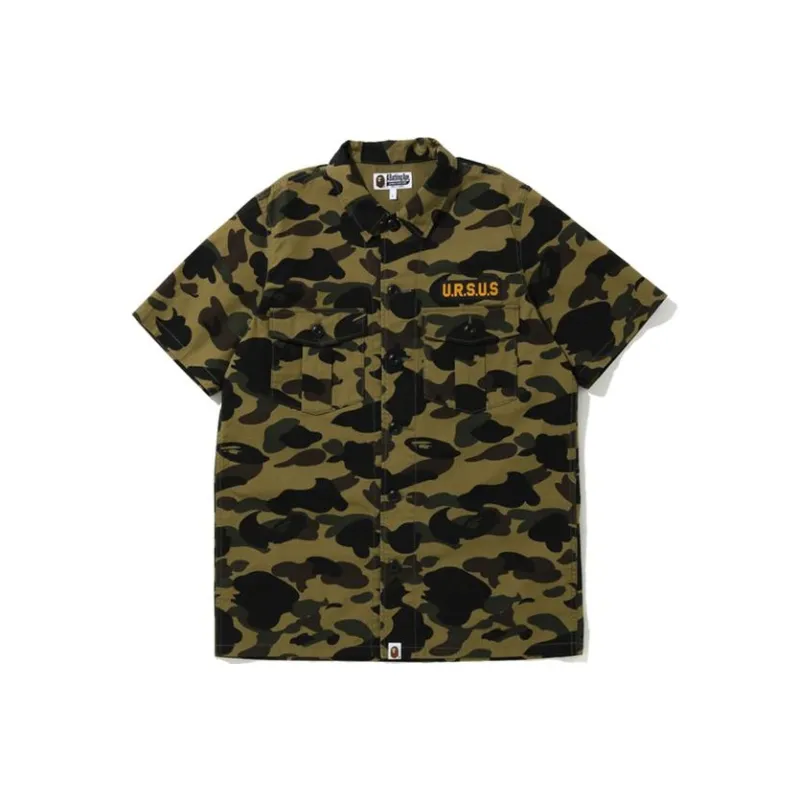A BATHING APE Bape Shirts Men Green-0