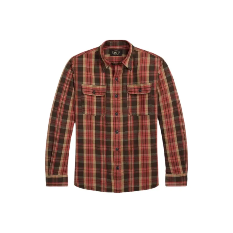 Double RL Plaid Shirt-0