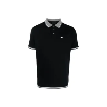 EMPORIO ARMANI SS23 Polo Shirt Men's Navy Blue