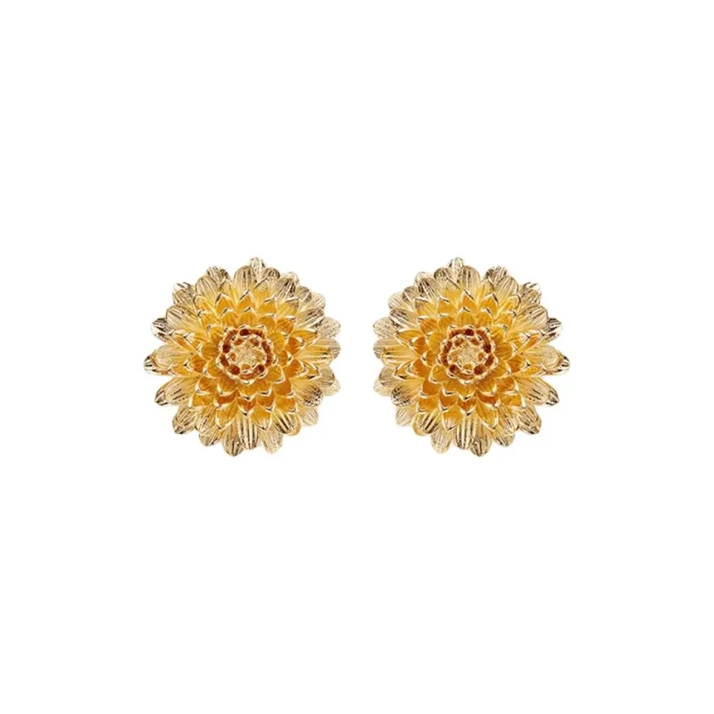 LES NEREIDES Brass Stud Earrings Women's Gold-0