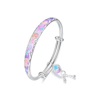 7℃ 999 Fine Silver Bangles Unisex