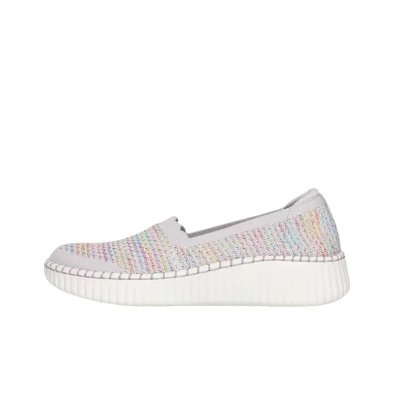 Skechers Breathable Low Top Casual Shoes Women's Gray-0