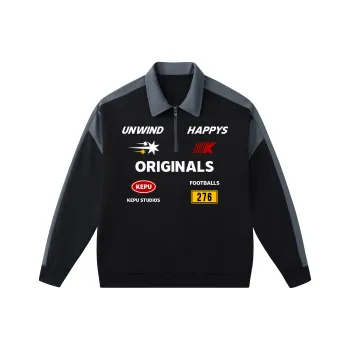 Kepu Polo Shirt Unisex Black Gray