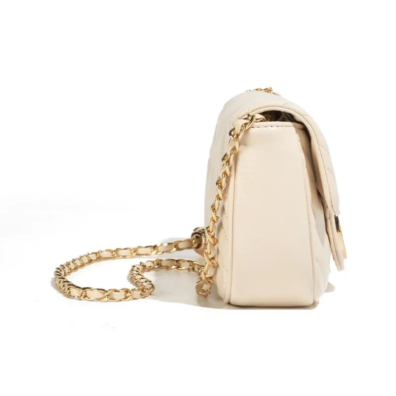NOISY TEDDY PU Pearl Bag, Shoulder Bag, Crossbody Bag Regular Women's Beige/Black-3