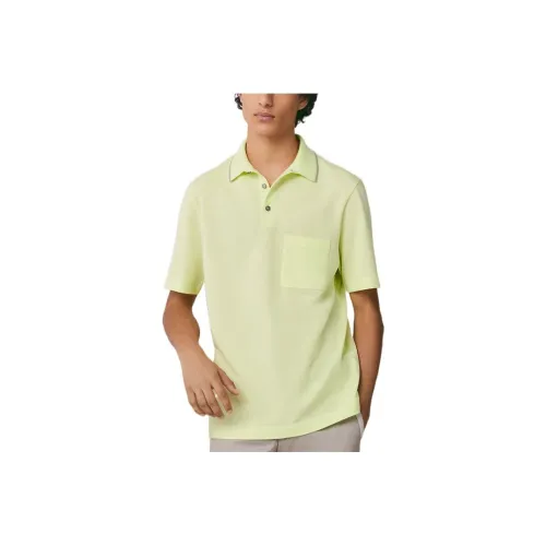 HERMES Polo Shirts Men Lemon Water
