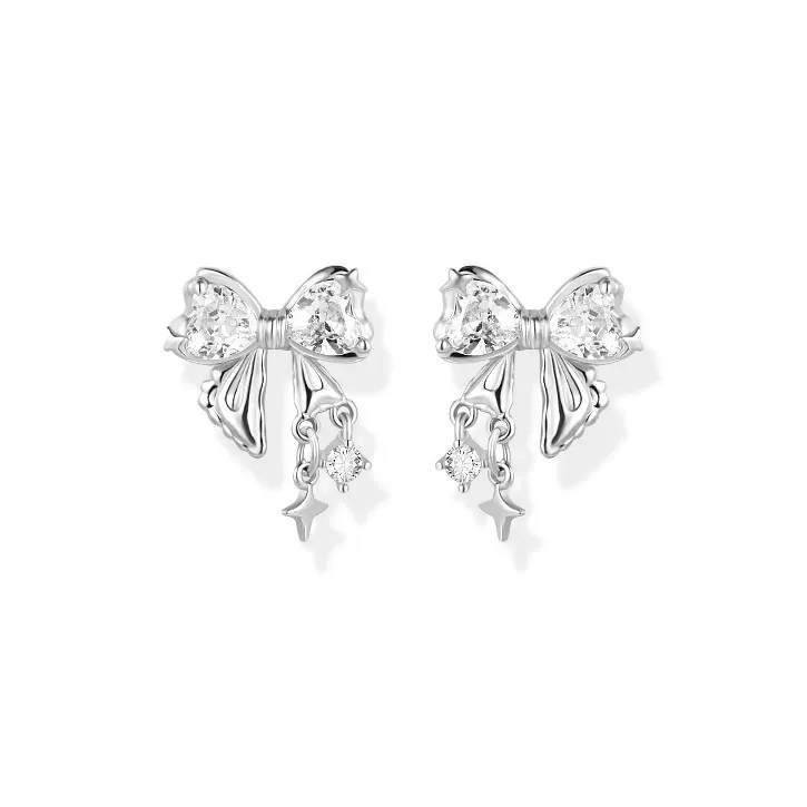 MEOBURLIY 999 Fine Silver Stud Earrings Unisex-0
