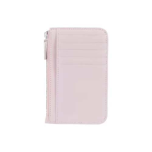 Balenciaga ESSENTIAL Sheepskin Card Clip Zero Wallet Regular Women's Light Pink