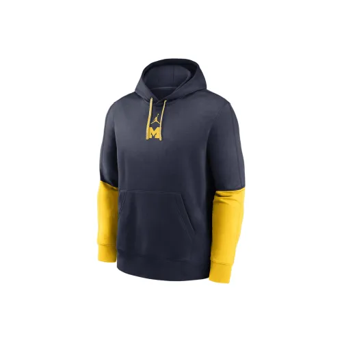 JORDAN Michigan Wolverines Sideline Team Issue Club Men's Nike College Pullover Hoodie