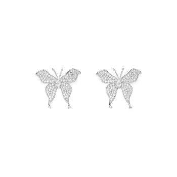 GEMOLA Synthetic Cubic Zirconia Clip On Earrings Women's