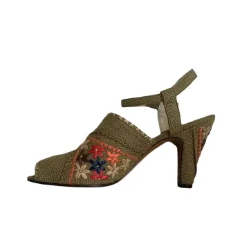 FERRAGAMO Cone Heel High Heels Women's Green