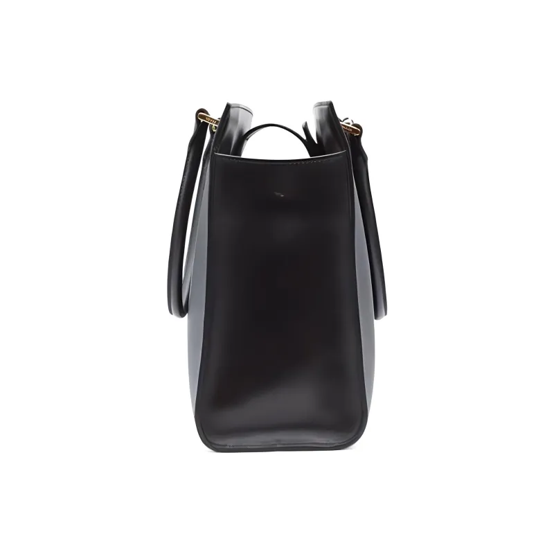 PRADA Leather Tote Bag, Shopping Bag, Shoulder Bag, Crossbody Bag, Handbag Women's Black-2
