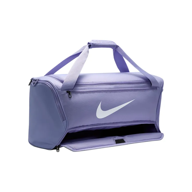Nike Brasilia Polyester One Shoulder Crossbody Handbag, Travel Bag 60L Unisex Light Purple-2