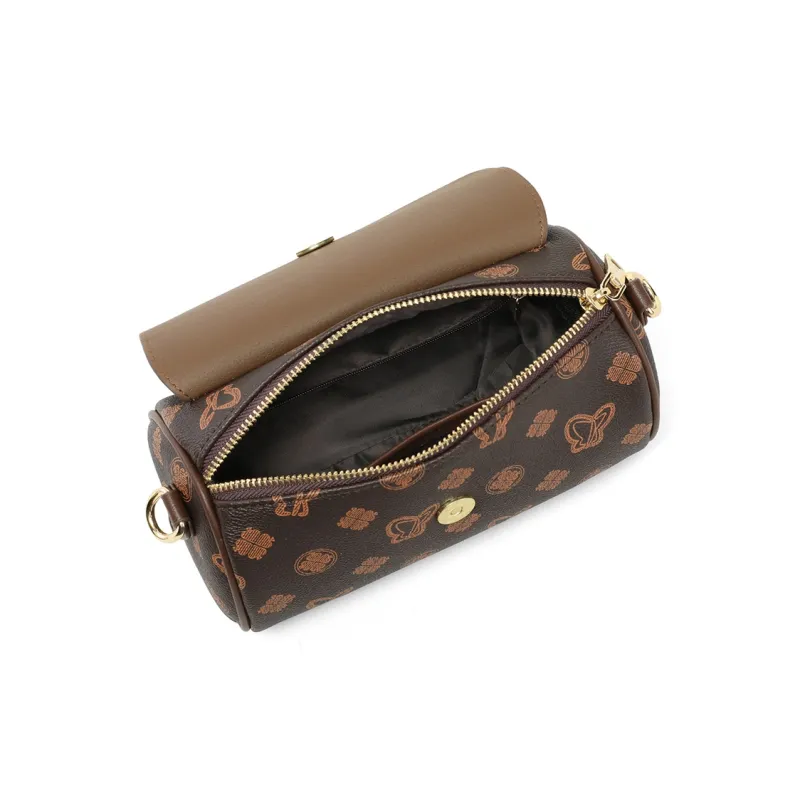 EBLAN Synthetic Leather Shoulder Bag, Crossbody Bag, Pillow Bag Regular Women's Coffee-5