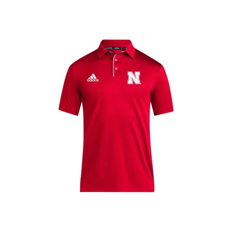 Adidas Free Shipping With AdiClub Nebraska Cornhuskers Short Sleeve Polo-0