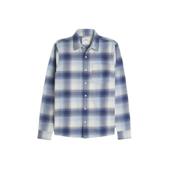 Hollister Shirt Men's Blue Plaid