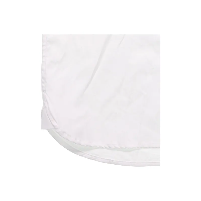 Burberry FW22 Men Logo Embroidery Single-Breasted Short Sleeve Shirt White-1