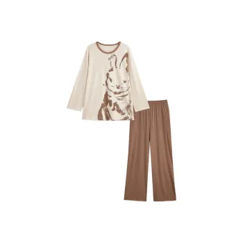 GRACE TOPIC Pajama Set Women's Tea Brown