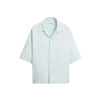 ZARA Shirts Men Light Blue