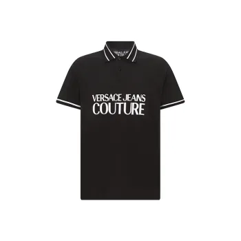VERSACE JEANS COUTURE Logo print Cotton Polo Shirt