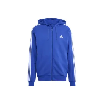 Adidas Free Shipping With AdiClub Essentials Fleece 3 Stripes Full Zip Hoodie