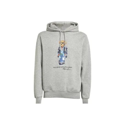 Polo Ralph Lauren Bear Printed Drawstring Hoodie