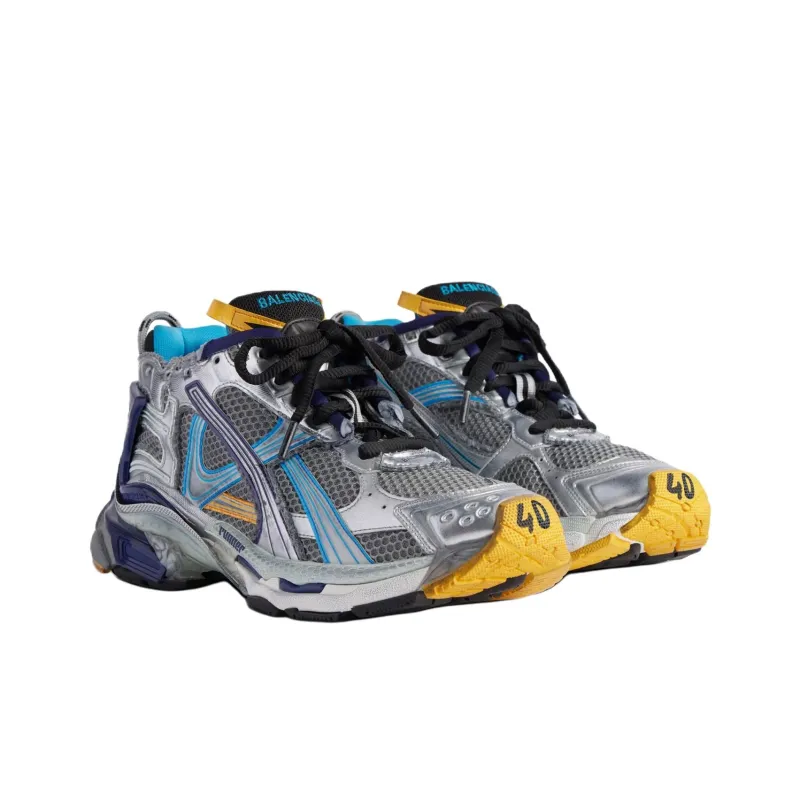 Balenciaga Runner Grey Blue Orange Aqua-3