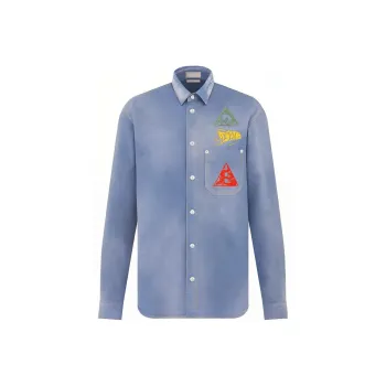 DIOR Buttoned Long Sleeved Denim Shirt