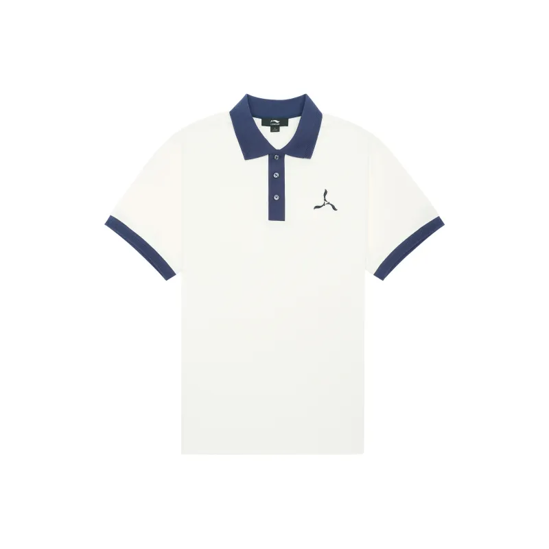 LI NING 1990 Classic Collection Polo Shirt Men's Ecru-0
