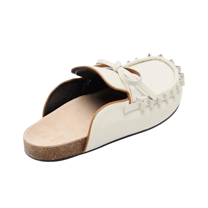 JW Anderson Rubber Sole Closed Toe Slippers Men's Gray White-4