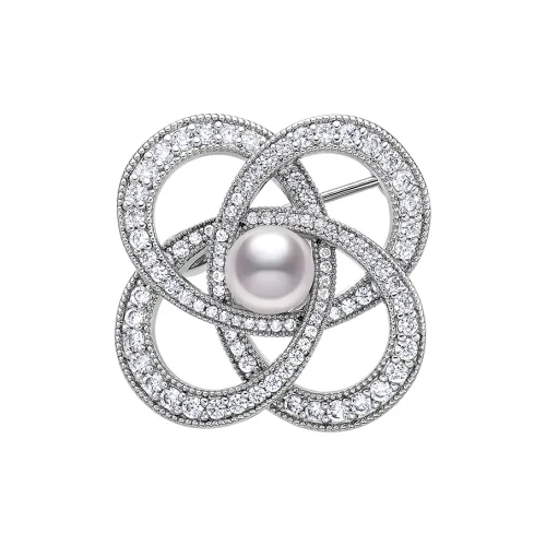 ME LUXE Pearl Brooch, Minimalist Style, Exudes A Premium Feel Women's