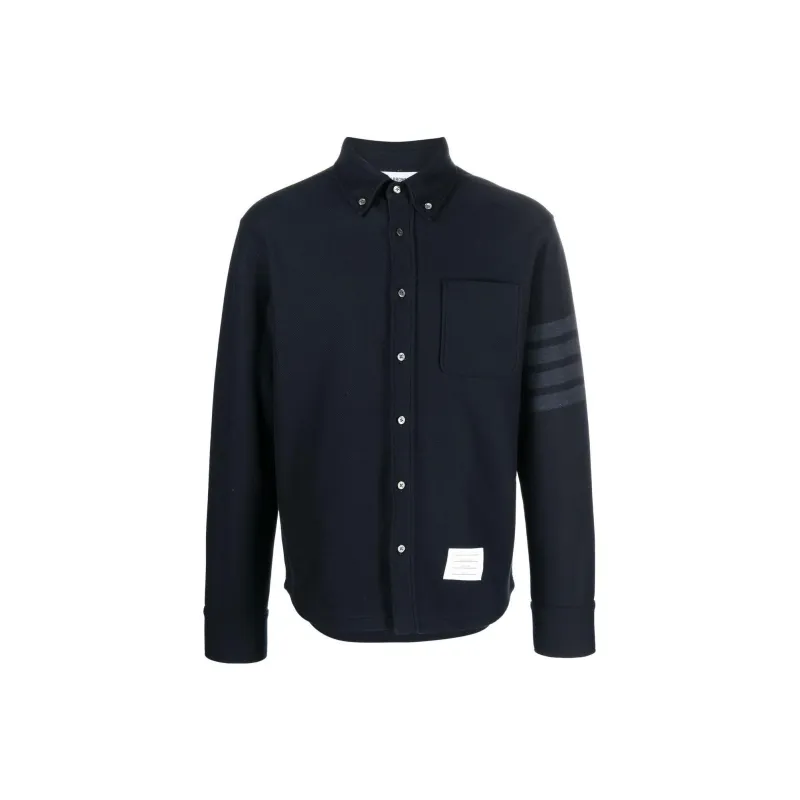 THOM BROWNE Cotton Long sleeved Shirt-0