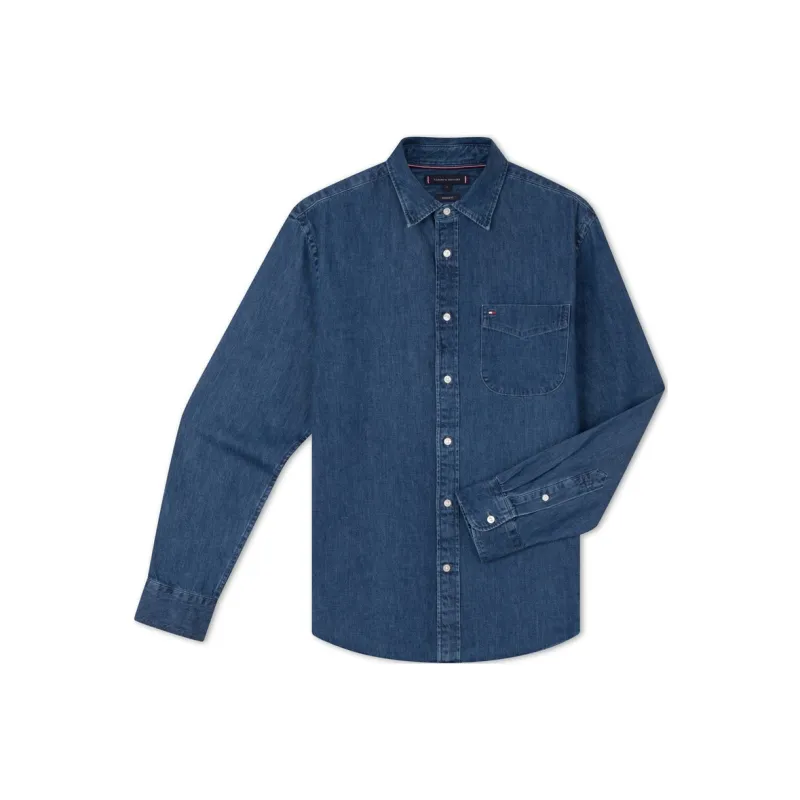Tommy Hilfiger Shirt Men's Denim Blue-0