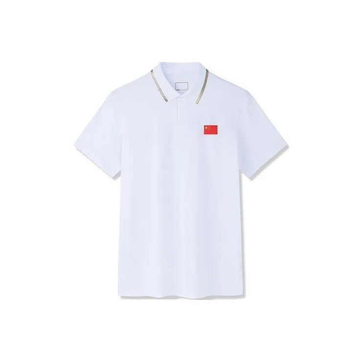 Anta Champion Series Polo Shirt Men's Gravel White-0