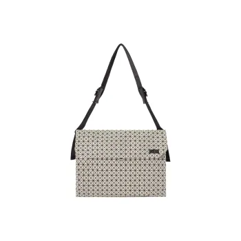ISSEY MIYAKE Kuro Polyurethane Crossbody Bag, Shoulder Bag Unisex Sandy Beige