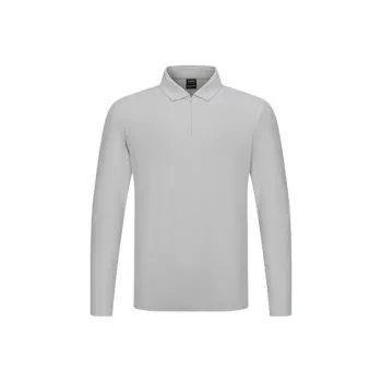 KSWISS Polo Shirt Men's Silver Fox Gray
