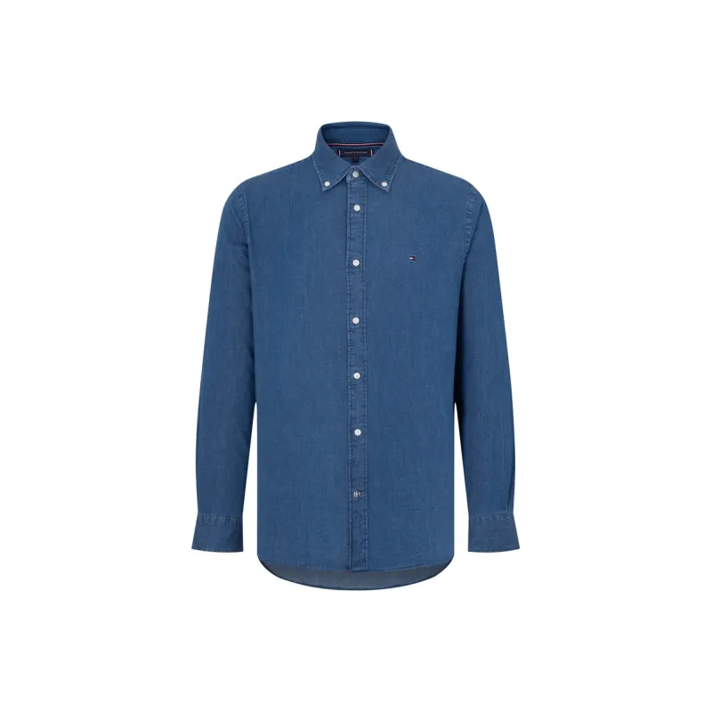 Tommy Hilfiger Th Flex Long-sleeved Denim Shirt-0