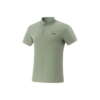 LiNing Fitness Series Polo Shirt Men's Lemon Grass Green