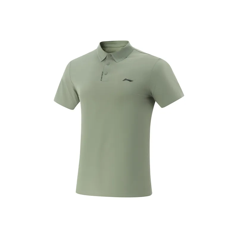 LiNing Fitness Series Polo Shirt Men's Lemon Grass Green-0