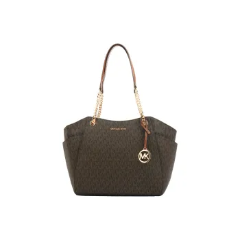 MICHAEL KORS Polyester Handbag Shoulder Bag Large Size Women's Brown