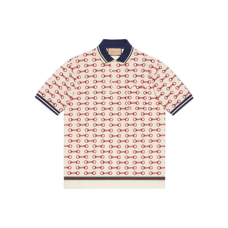 GUCCI FW22 Polo Shirt Men's Ecru-0