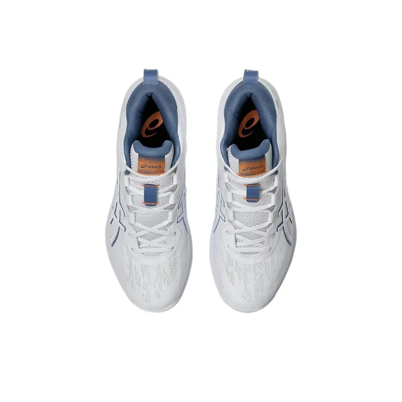 Asics GELHOOP V17 Anti Slip Wear Resistant Low Top Basketball Shoes Unisex White Blue-2