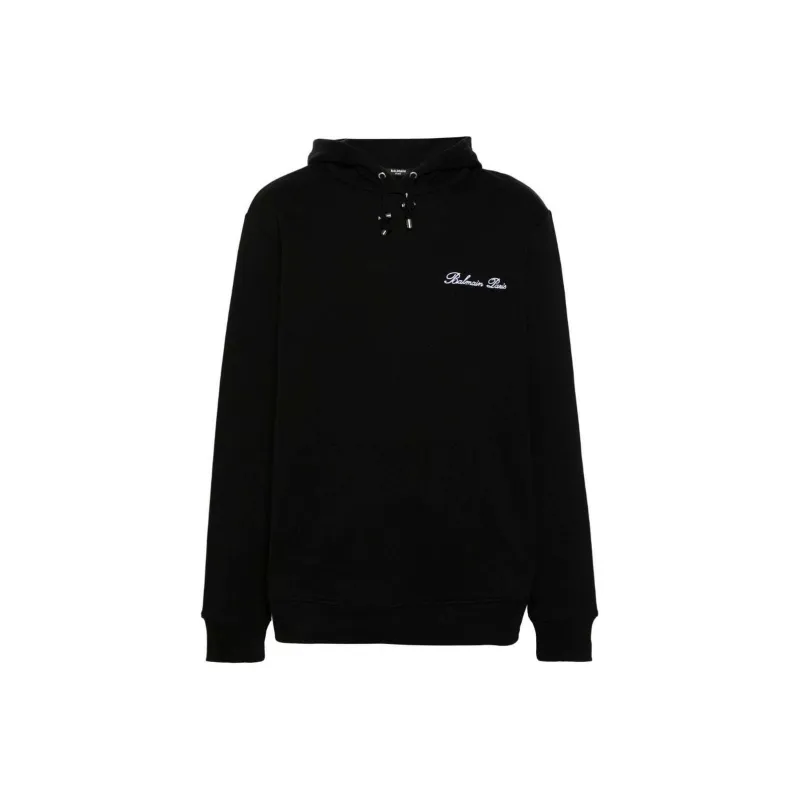 BALMAIN Signature Cotton Hoodie-0