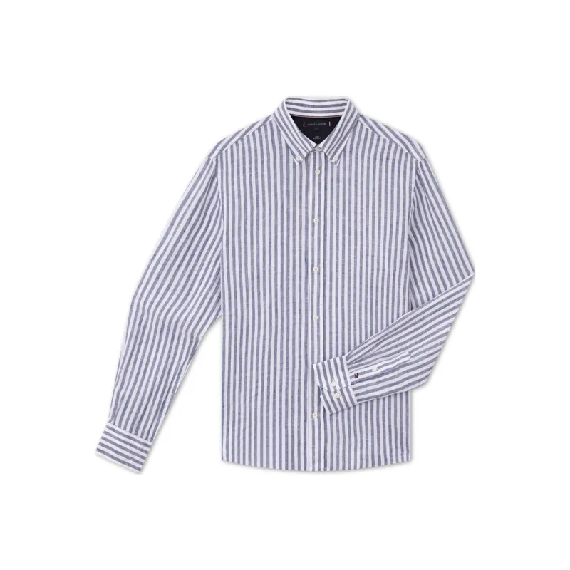 Tommy Hilfiger Shirt Men's Blue White Stripes-0