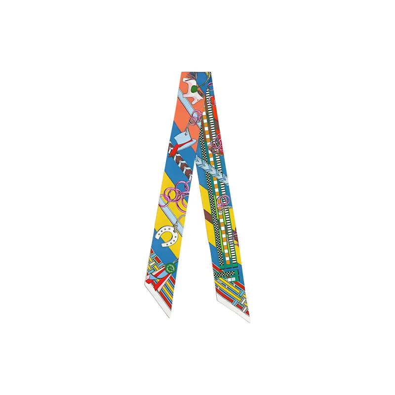 HERMES Twilly Silk Scarves Women's Multicolor-0