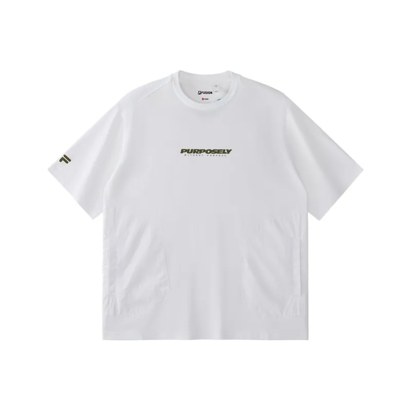 FILA FUSION INLINE URBAN TECH T Shirts Men Standard White-0