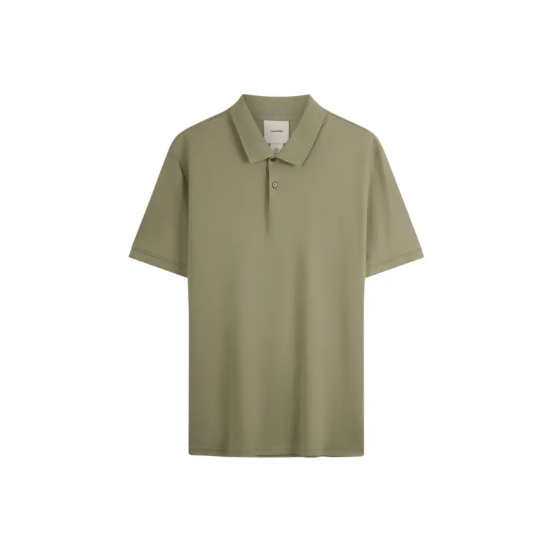 CALVIN KLEIN Polo Shirt Men's Moon White-5