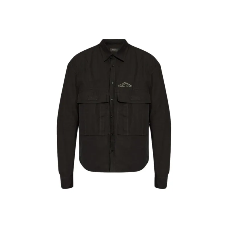 DSQUARED 2 Icon Logo Printed Long Sleeved Shirt-0