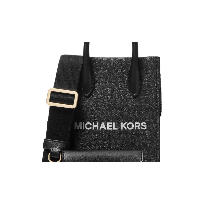 MICHAEL KORS Mirella Canvas Combo Bag Canvas Bag Shoulder Bag Crossbody Bag Extra Small Women's Black-4