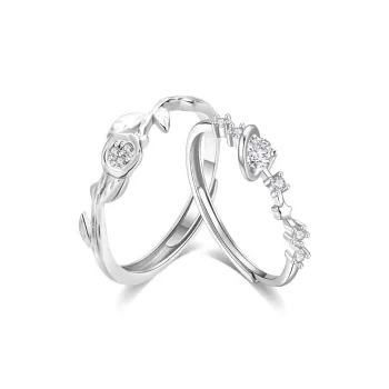 Master Kim Niche Luxury Design Premium Adjustable Opening Ring Women's