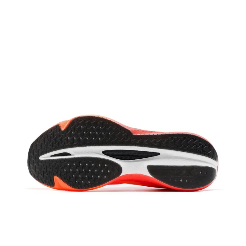 XTEP One Piece Molding 3rd Generation Physical Education Exam Edition Running Shoes Men Low Top Neon Bright Orange/Laser Red-5